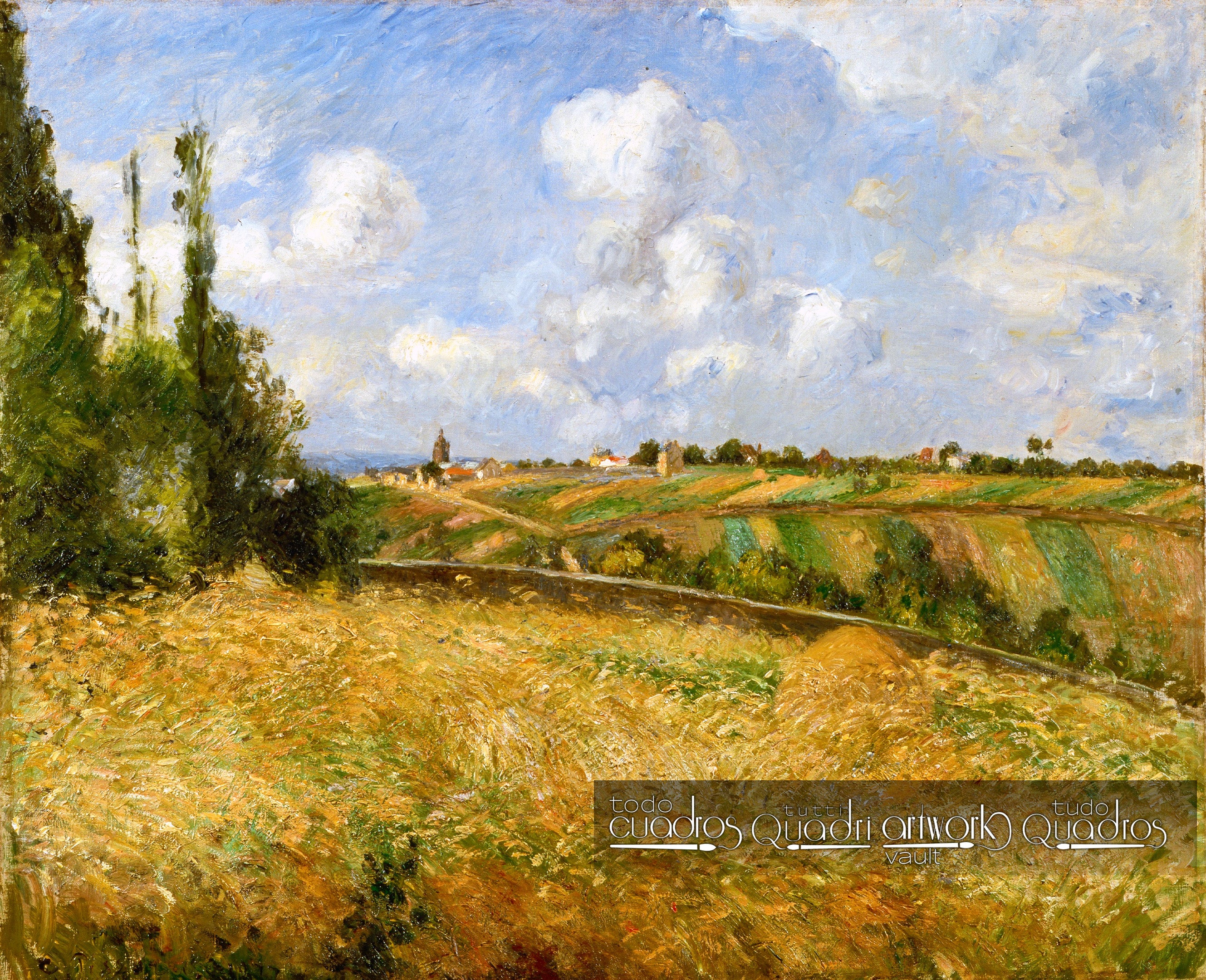 Un campo de centeno, Pissarro