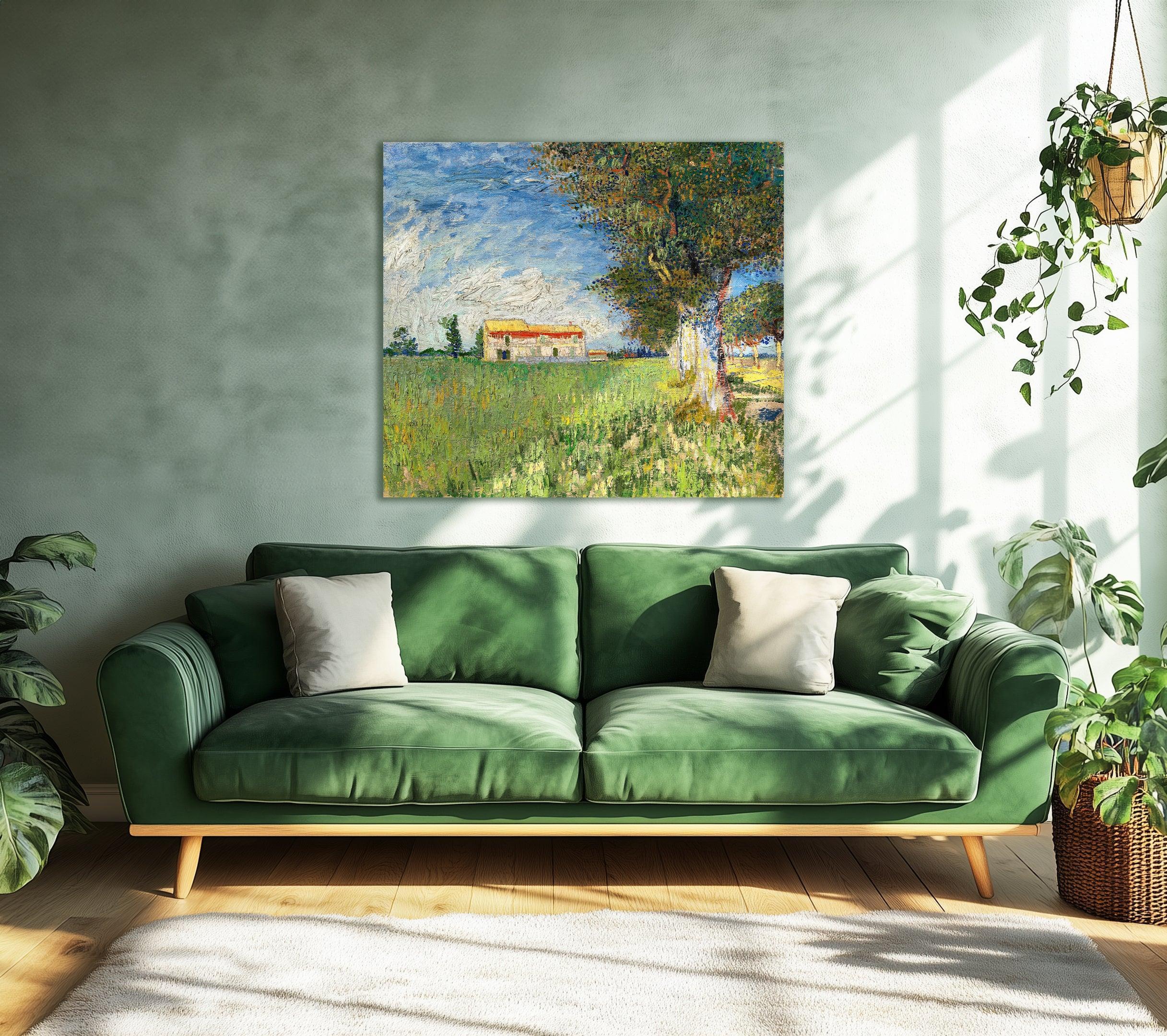 Casa en campo de trigo, Van Gogh