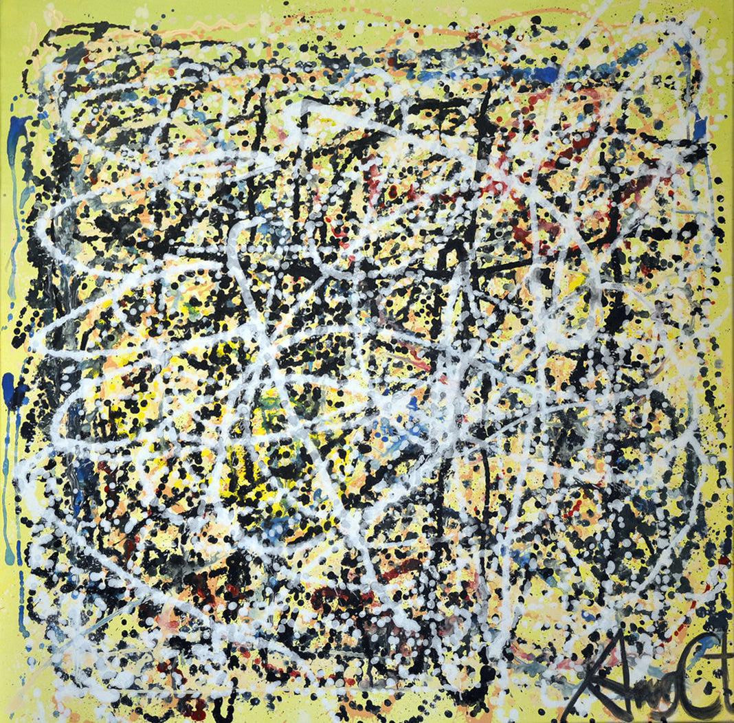 Cuadro "Homenaje a Pollock" <br /> A. Croxatto (2015)