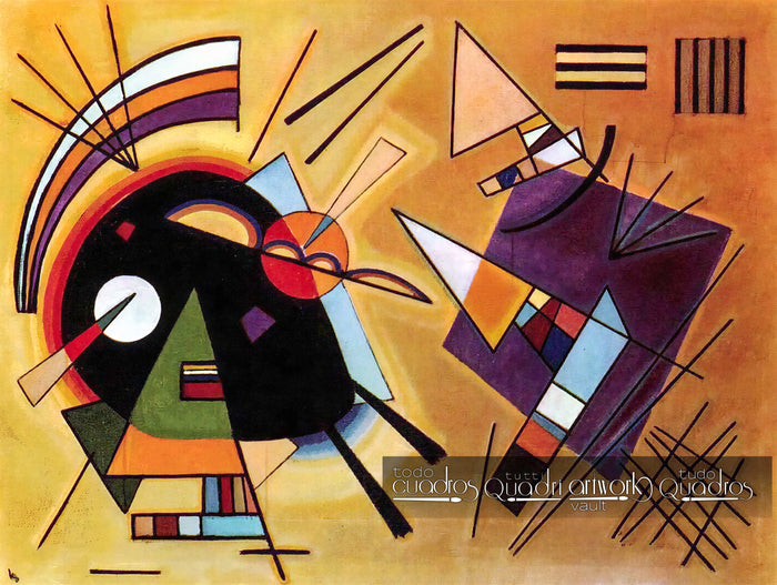 Negro y violeta, Kandinsky