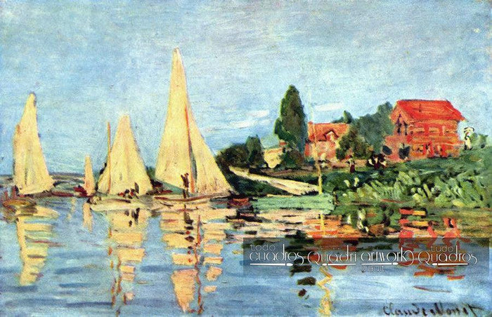 De regata en Argenteuil, Monet