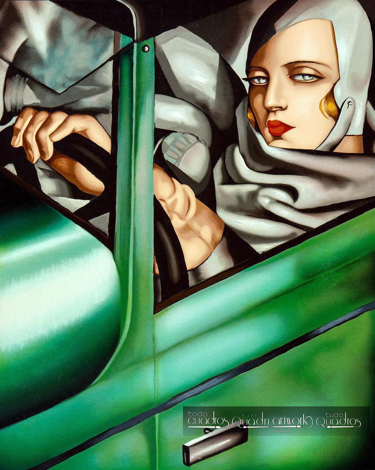 Autorretrato en el Bugatti verde, Lempicka