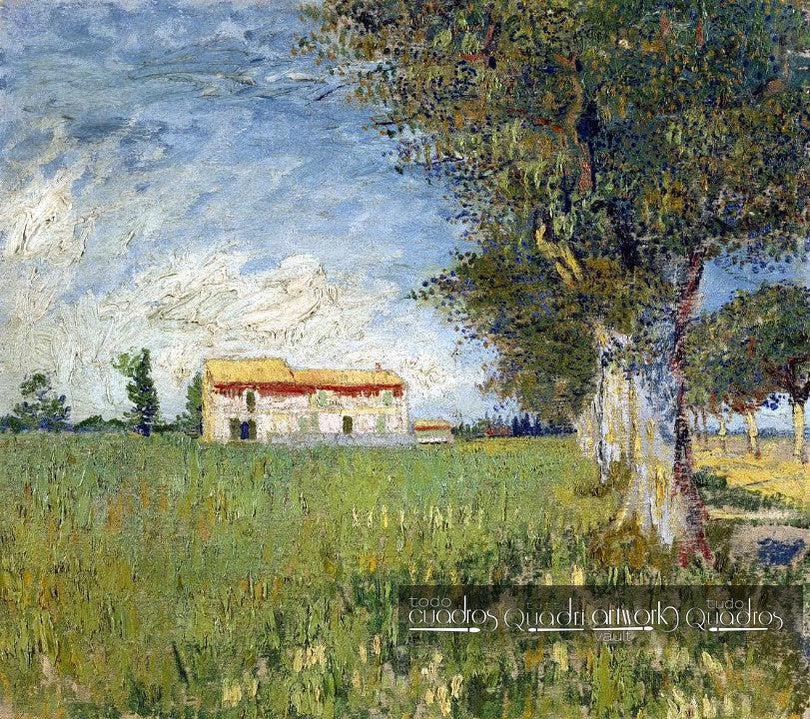 Casa en campo de trigo, Van Gogh