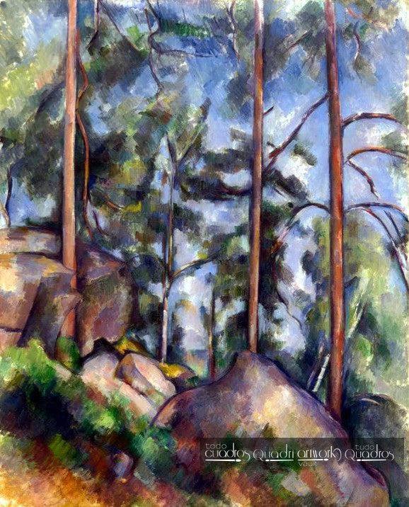 Pinos y rocas, Cézanne