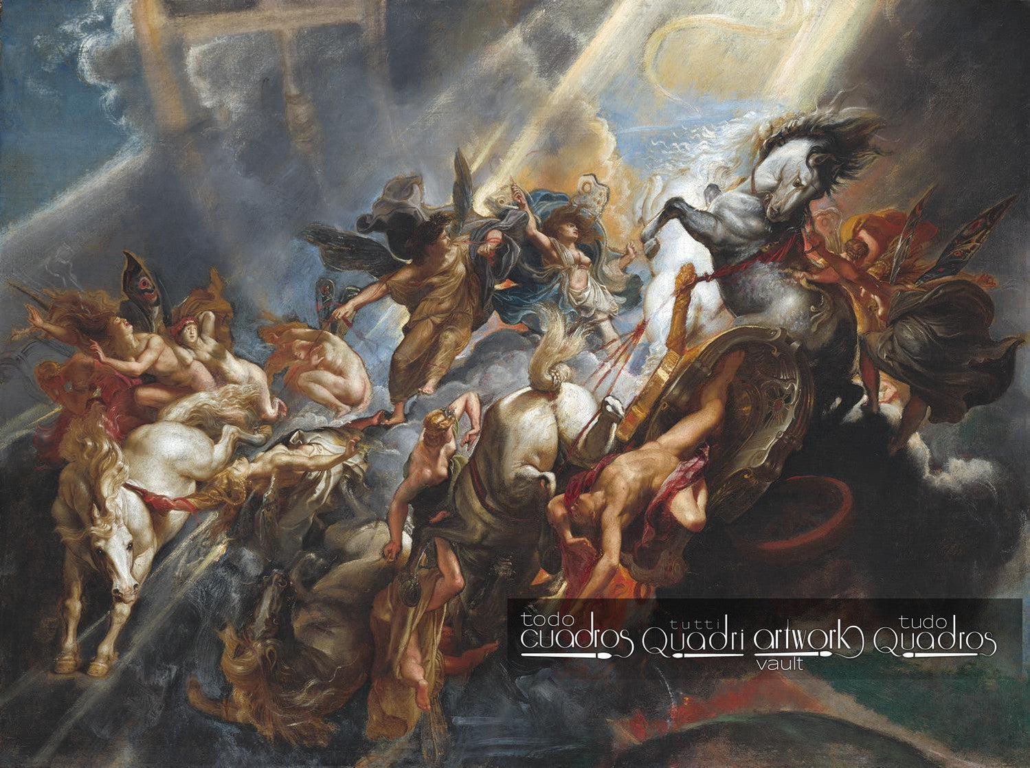 La caída de Faetón, Rubens