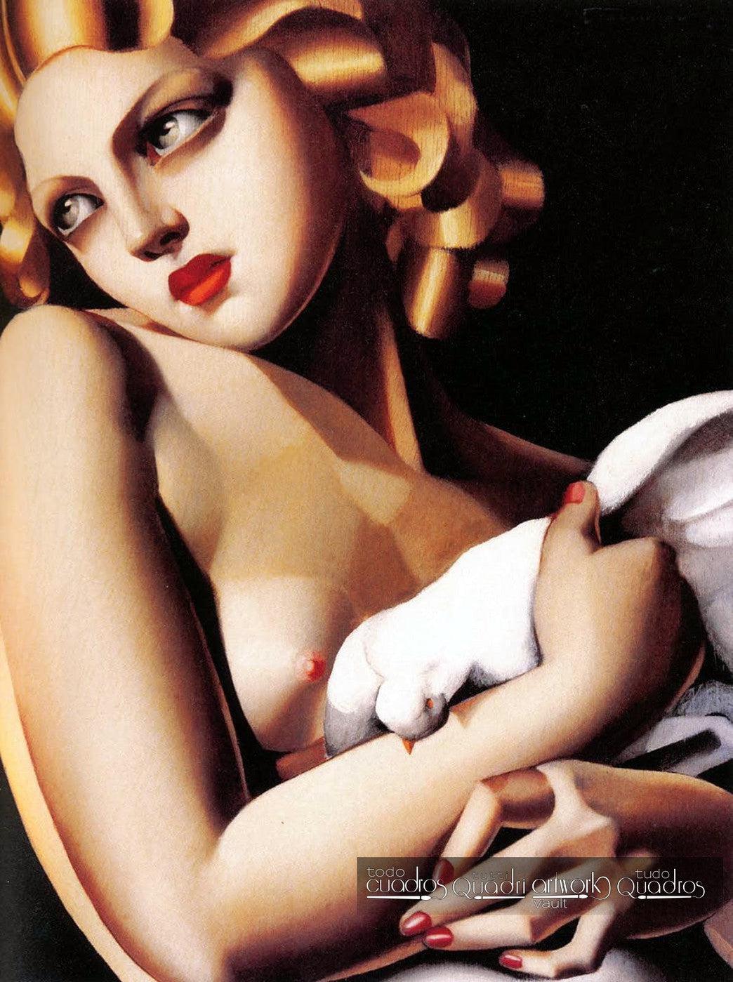 Mujer con paloma, Lempicka
