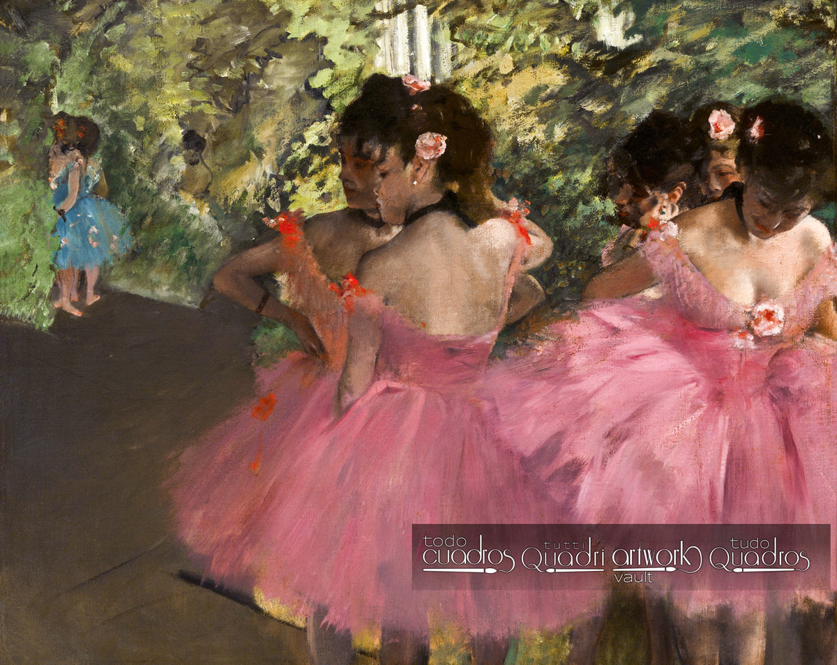 Bailarinas de rosa, Degas