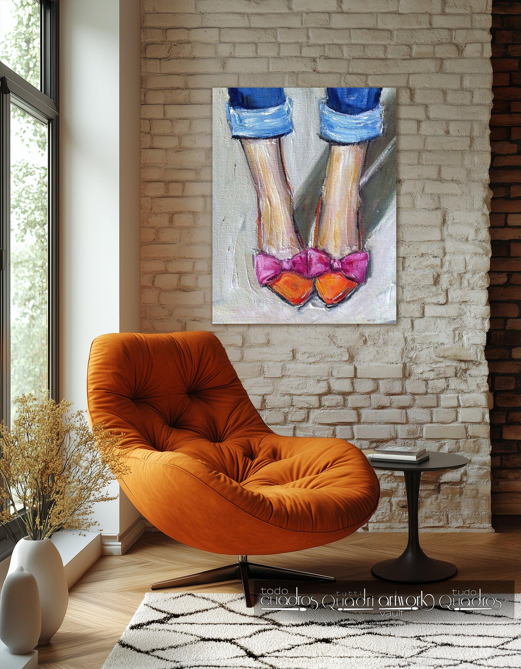 Zapatitos chic, óleo