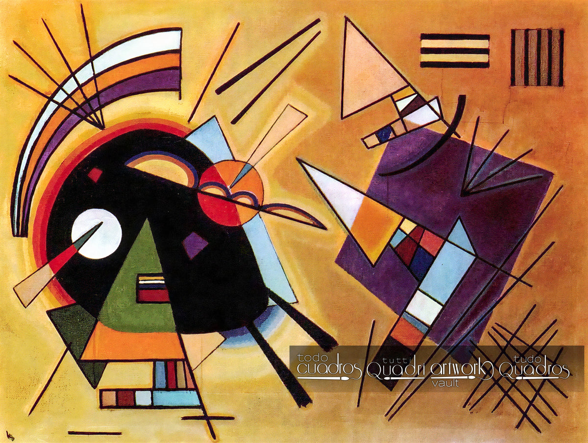 Negro y violeta, Kandinsky