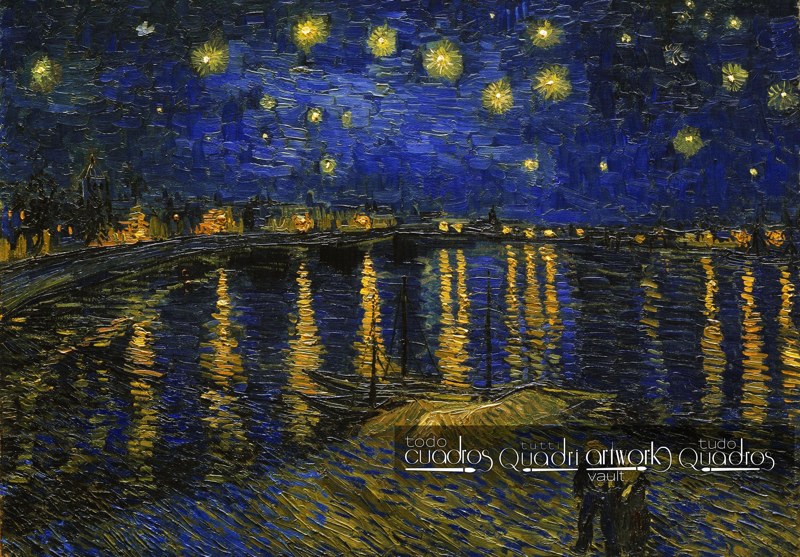 La noche estrellada sobre el Ródano, Van Gogh