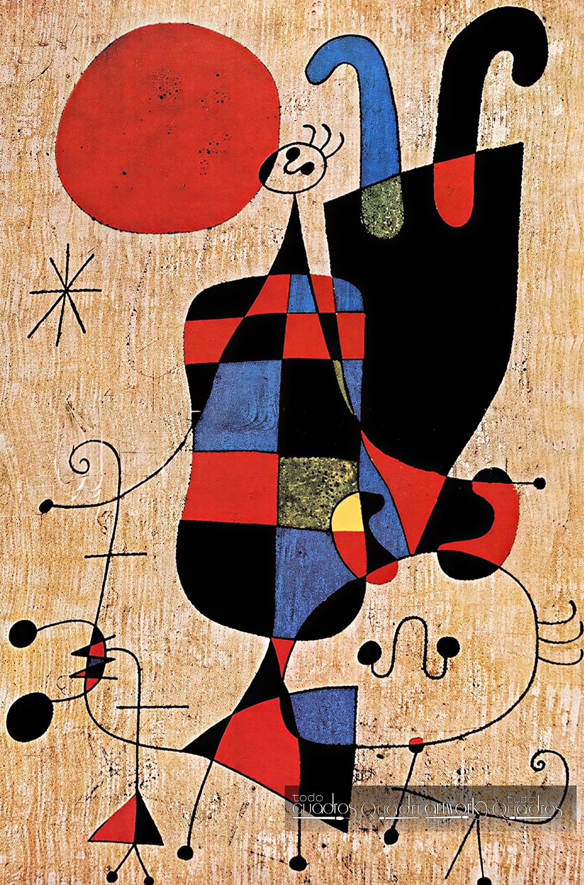 Perro frente al sol, Miró