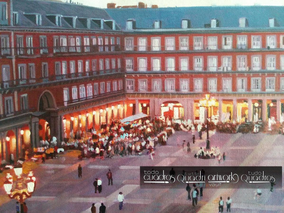 La plaza Mayor de Madrid, Atardecer