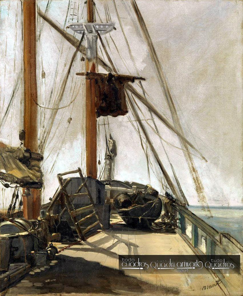 La cubierta de barco, Manet