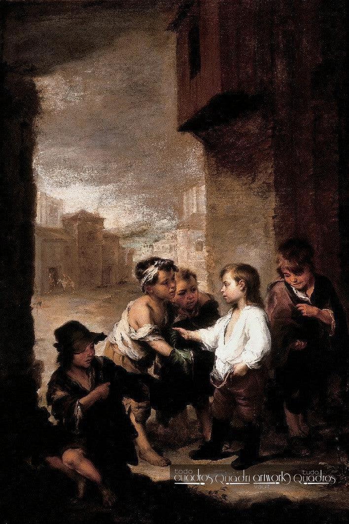 Santo Tomás de Villanueva niño repartiendo sus ropas, Murillo