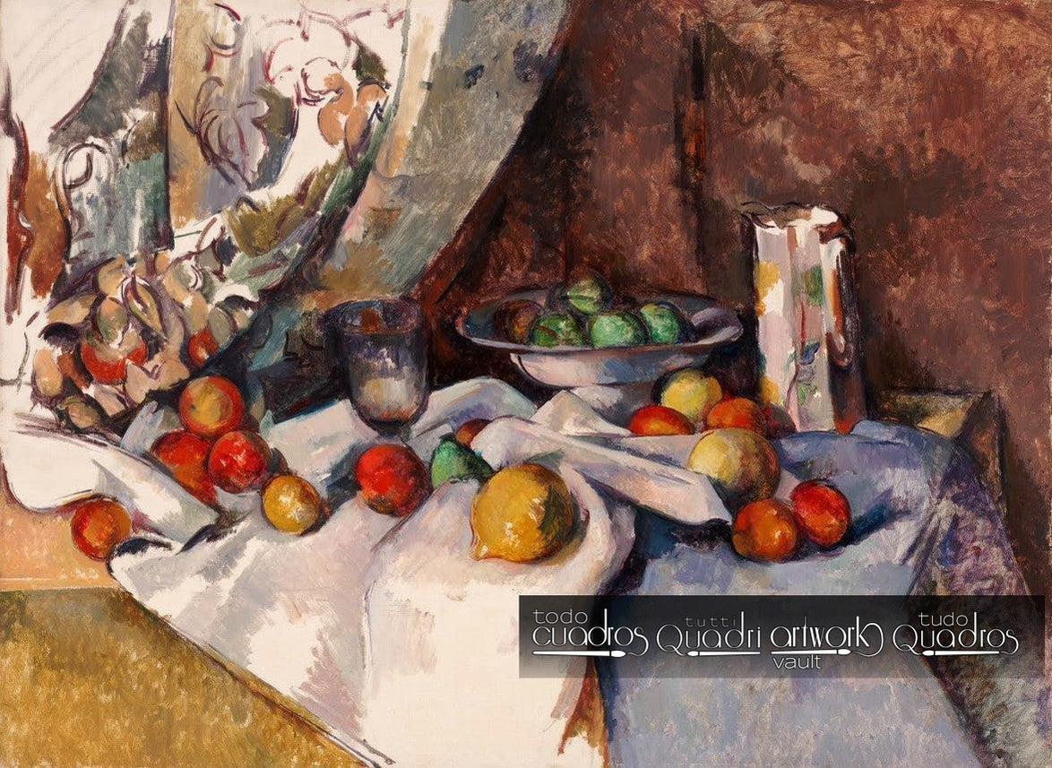 Naturaleza muerta con manzanas, Cézanne