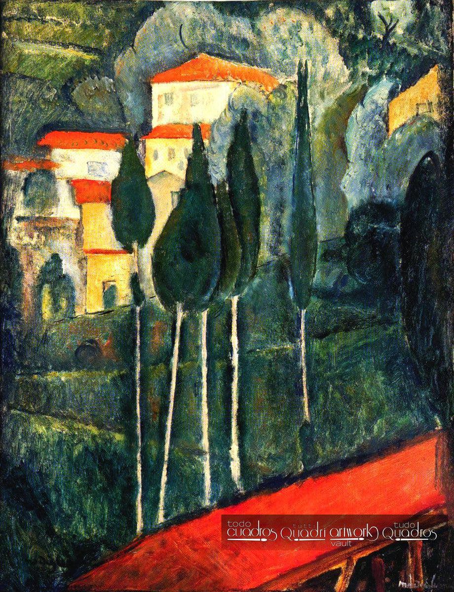 Paisaje del Midi, Modigliani